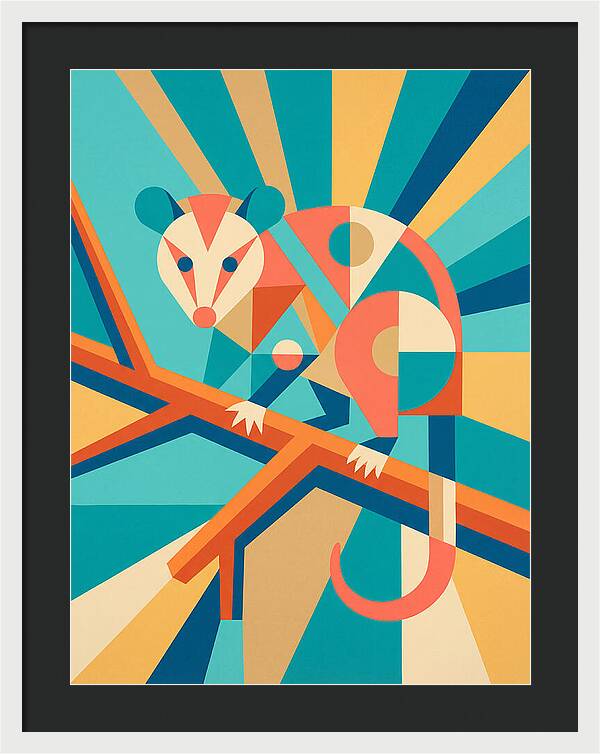 Possum In Geometric Harmony