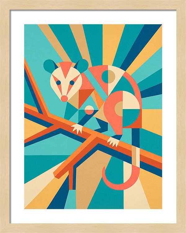 Possum In Geometric Harmony