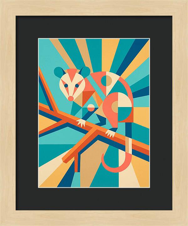 Possum In Geometric Harmony