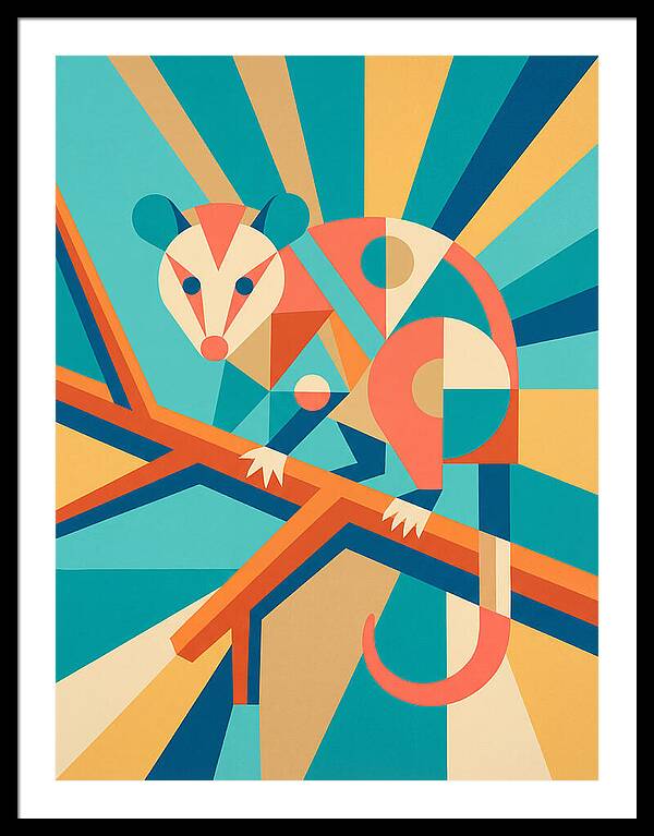 Possum In Geometric Harmony