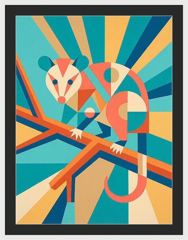 Possum In Geometric Harmony