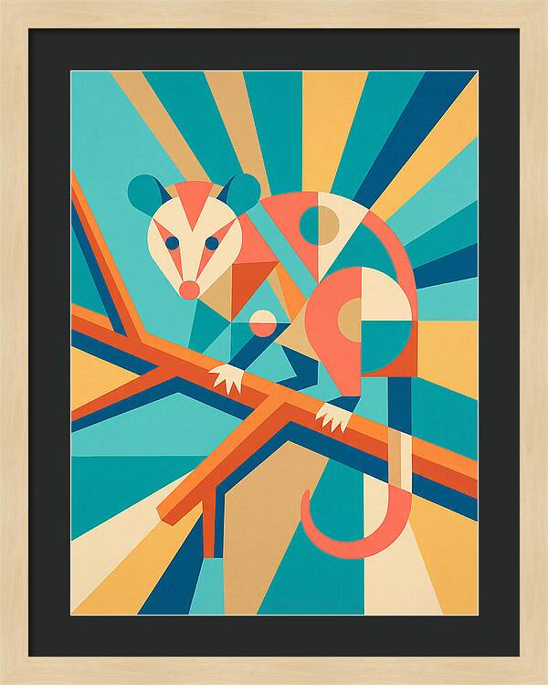 Possum In Geometric Harmony
