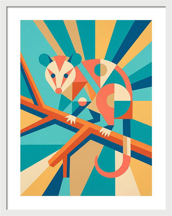 Possum In Geometric Harmony