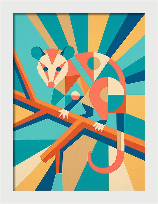 Possum In Geometric Harmony