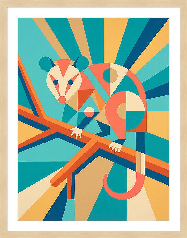 Possum In Geometric Harmony