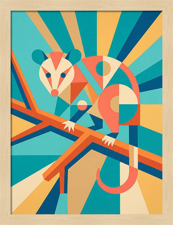 Possum In Geometric Harmony