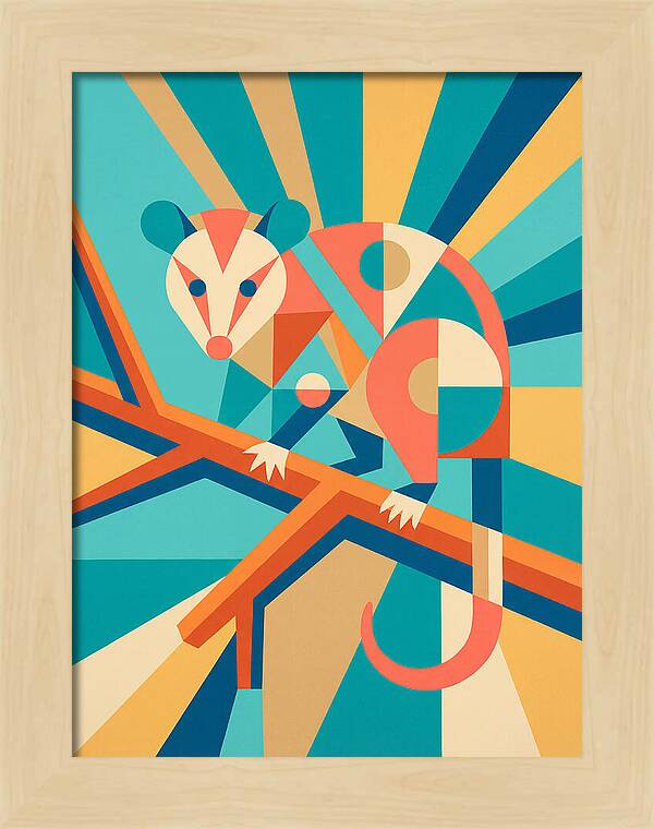 Possum In Geometric Harmony