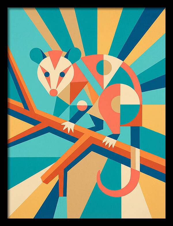 Possum In Geometric Harmony