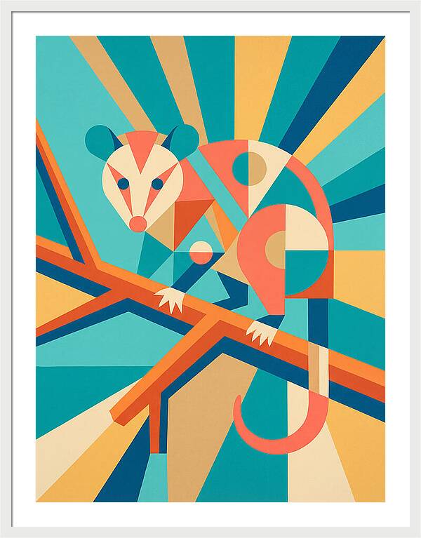 Possum In Geometric Harmony