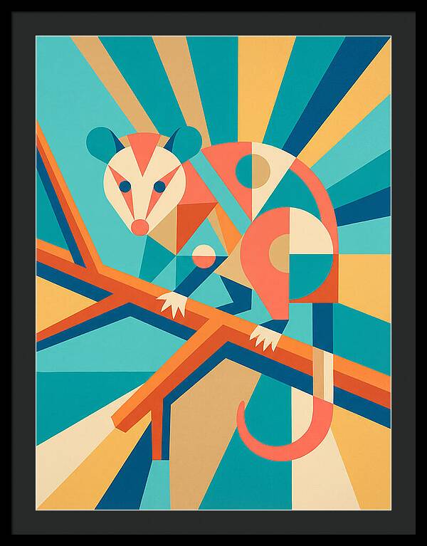 Possum In Geometric Harmony