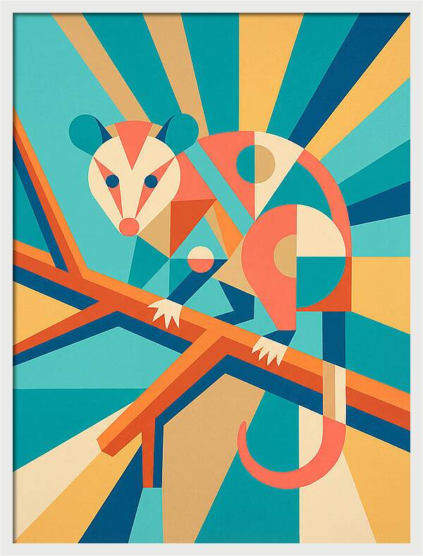 Possum In Geometric Harmony