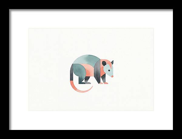 Possum In Minimalist Style