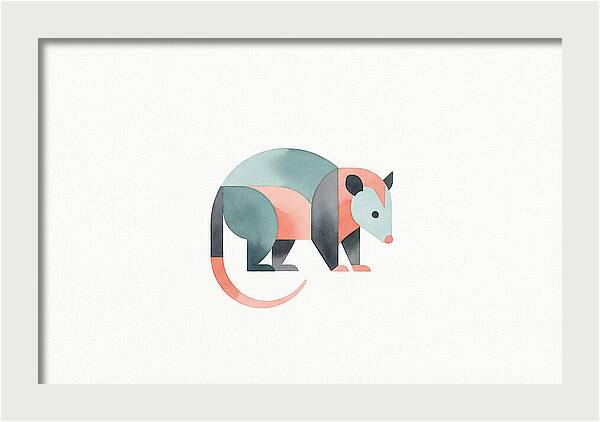 Possum In Minimalist Style