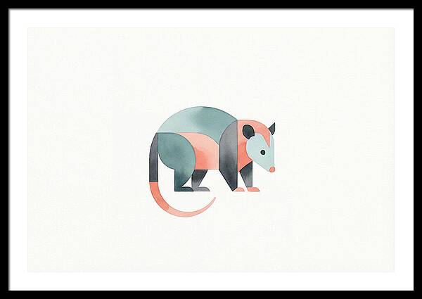 Possum In Minimalist Style