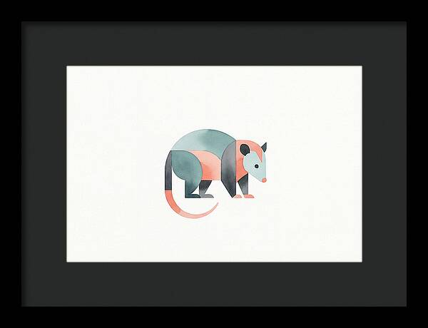 Possum In Minimalist Style