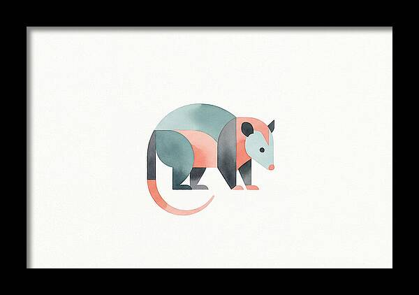 Possum In Minimalist Style