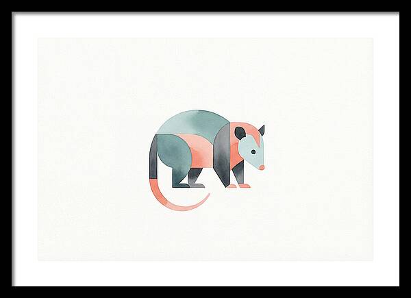 Possum In Minimalist Style