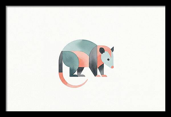 Possum In Minimalist Style