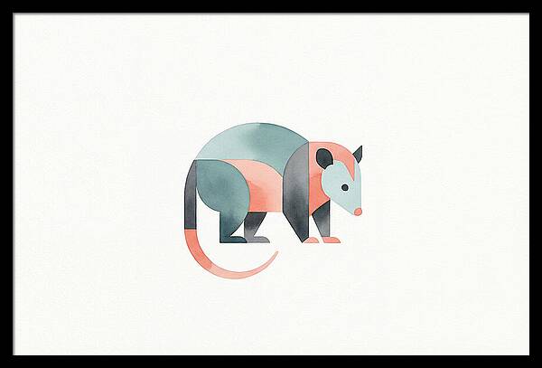 Possum In Minimalist Style