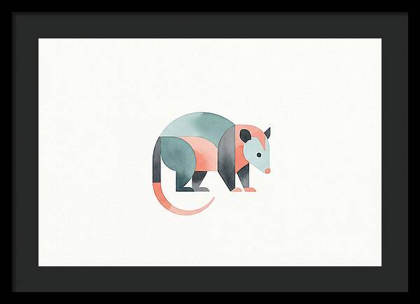 Possum In Minimalist Style