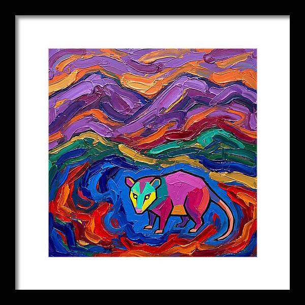 Possum In Vibrant Landscape