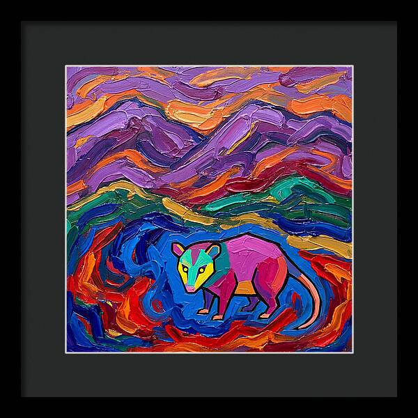 Possum In Vibrant Landscape
