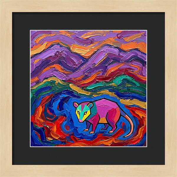 Possum In Vibrant Landscape