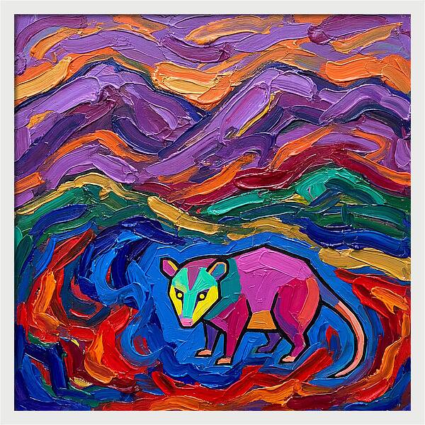 Possum In Vibrant Landscape