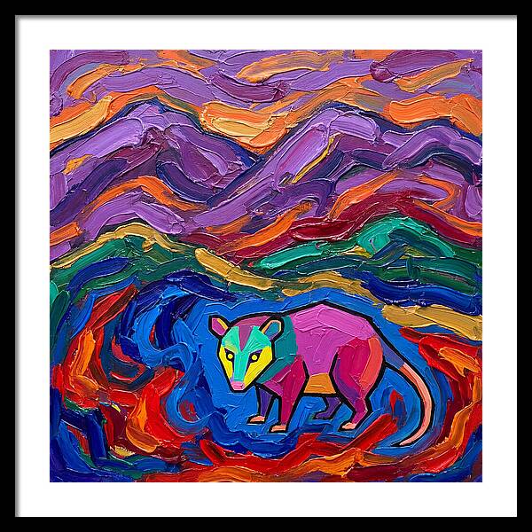 Possum In Vibrant Landscape