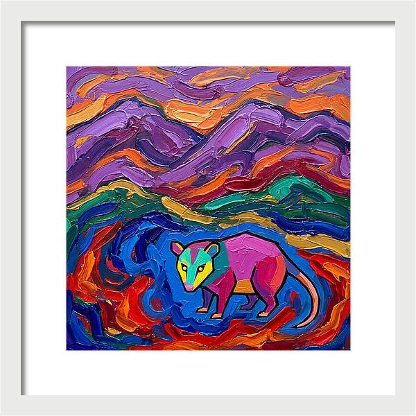 Possum In Vibrant Landscape