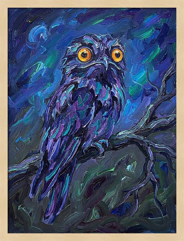 Potoo In Expressionist Style