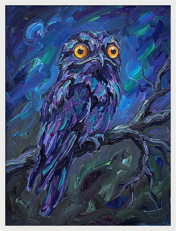 Potoo In Expressionist Style