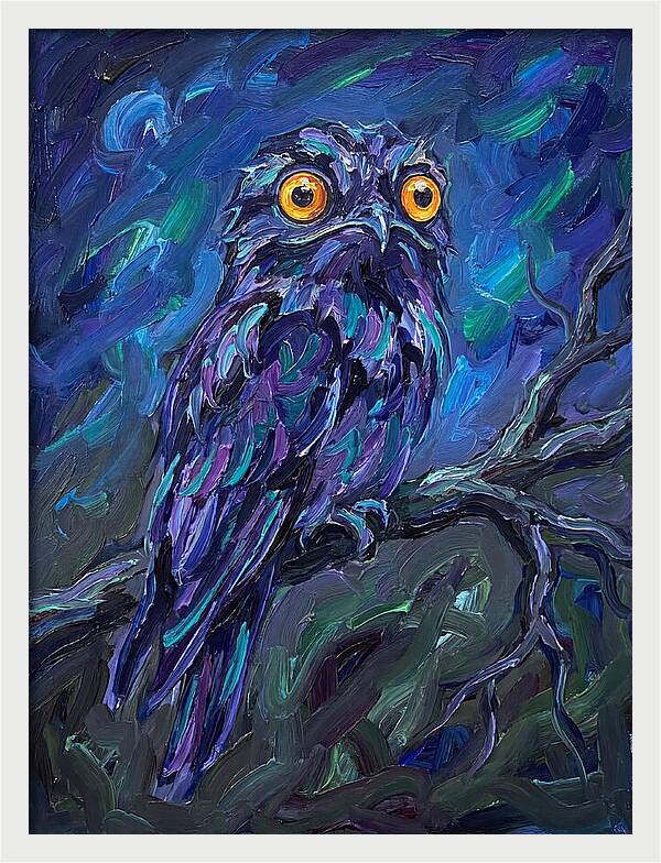 Potoo In Expressionist Style