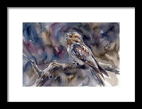 Potoo Perched In Watercolor