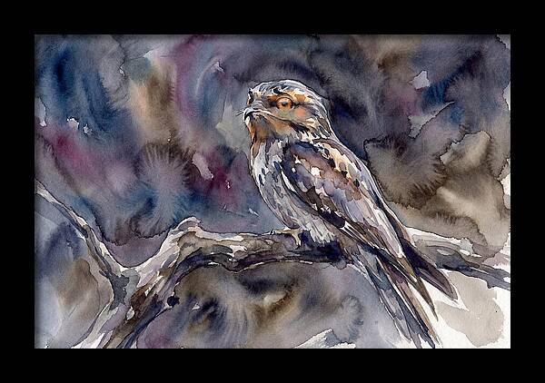 Potoo Perched In Watercolor