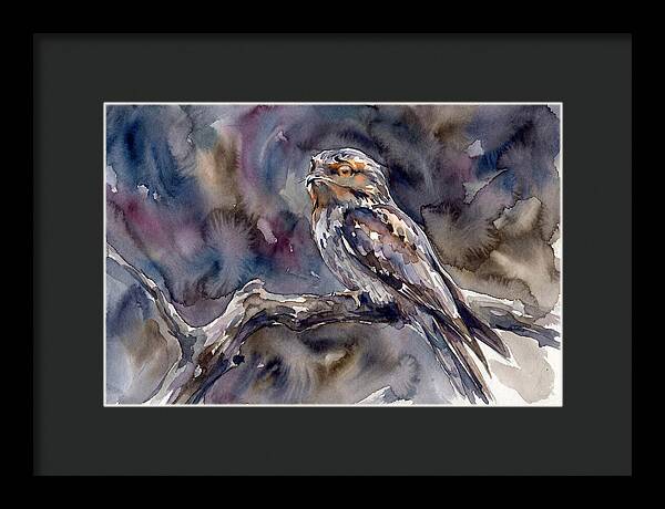 Potoo Perched In Watercolor