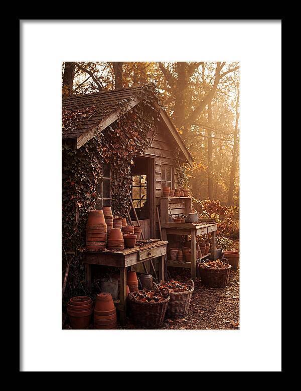 Potting Shed In Autumn Light