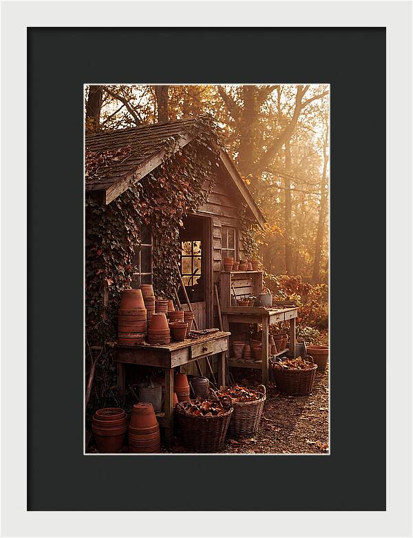 Potting Shed In Autumn Light