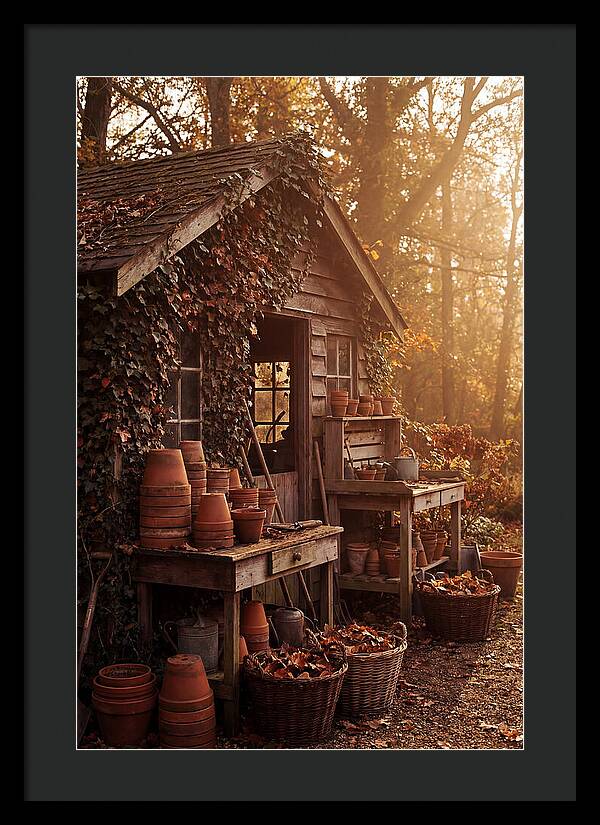 Potting Shed In Autumn Light