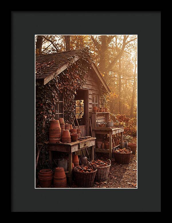 Potting Shed In Autumn Light