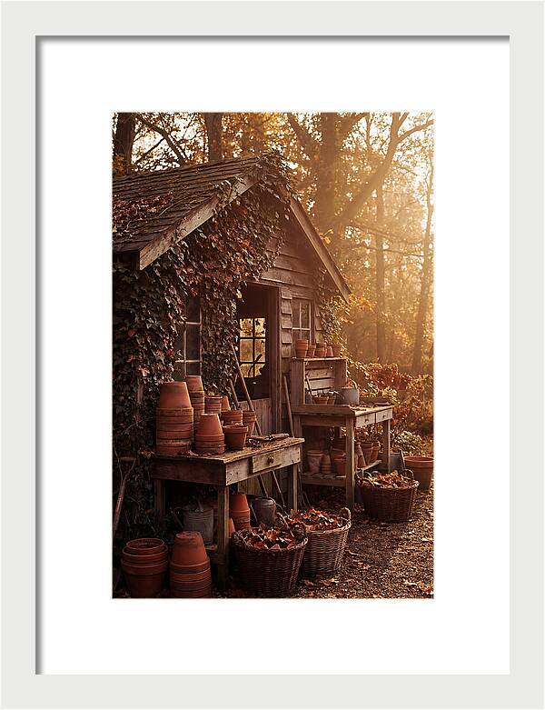 Potting Shed In Autumn Light