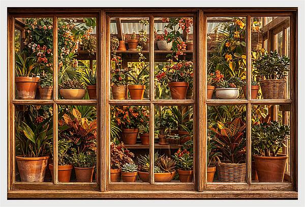 Potting Shed Window Delight