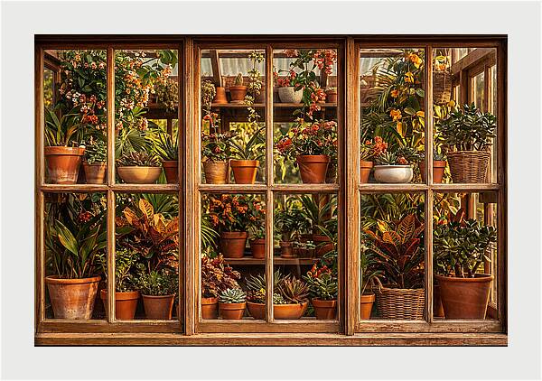 Potting Shed Window Delight