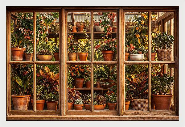 Potting Shed Window Delight