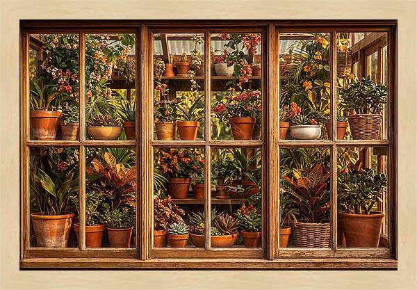Potting Shed Window Delight