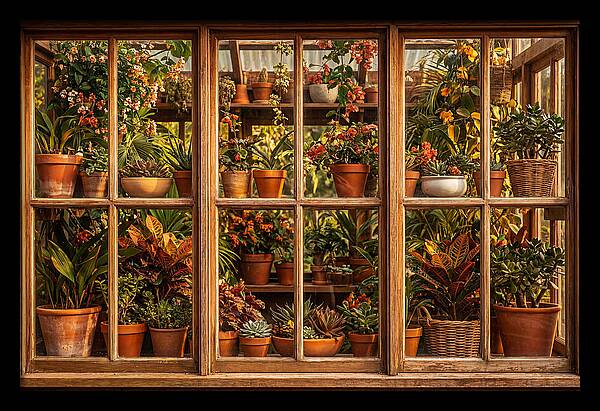 Potting Shed Window Delight