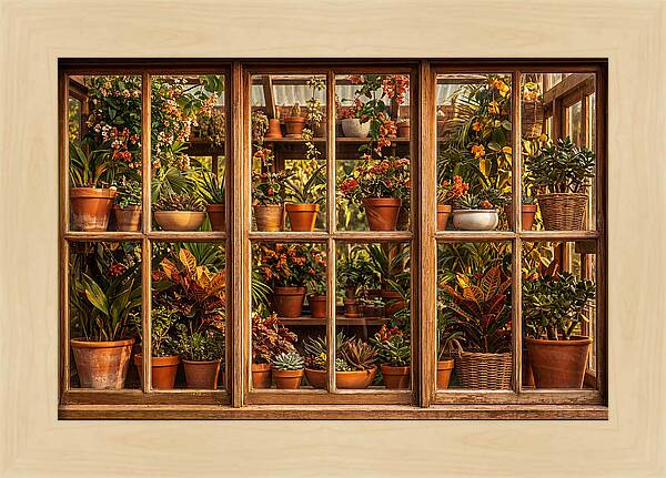 Potting Shed Window Delight