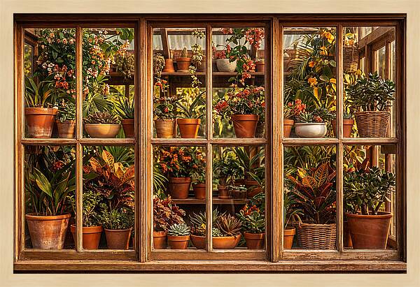 Potting Shed Window Delight