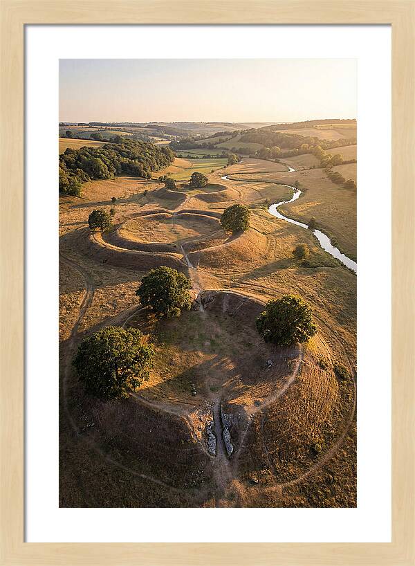 Poverty Point Mounds At Sunset