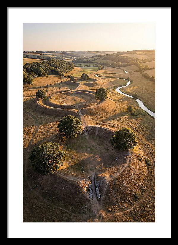Poverty Point Mounds At Sunset